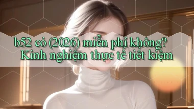 b52 có (2026) miễn phí không kinh nghiệm thực tế tiết kiệm
