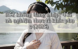 B52 không đăng nhập 4 kinh nghiệm thực tế khắc phục (2025)