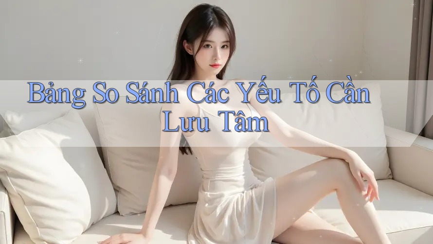Bảng So Sánh Các Yếu Tố Cần Lưu Tâm Bảng So Sánh Các Yếu Tố Cần Lưu Tâm