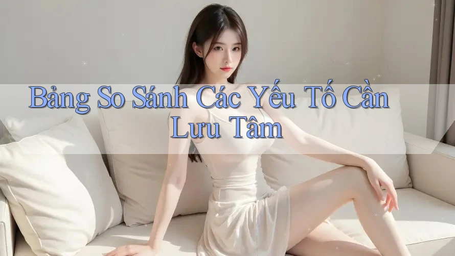 Bảng So Sánh Các Yếu Tố Cần Lưu Tâm Bảng So Sánh Các Yếu Tố Cần Lưu Tâm
