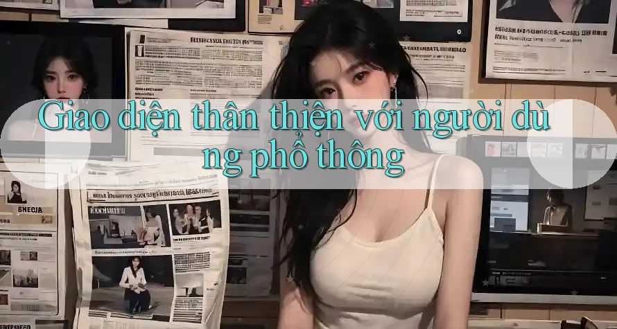 Giao diện thân thiện với người dùng phổ thông Giao diện thân thiện với người dùng phổ thông