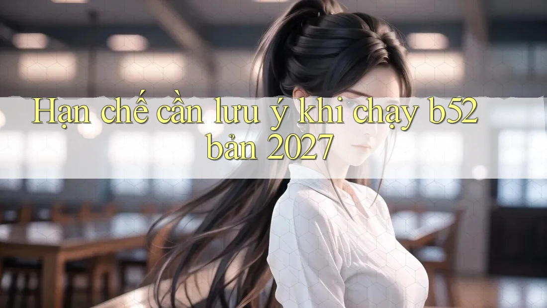 Hạn chế cần lưu ý khi chạy b52 bản 2027 Hạn chế cần lưu ý khi chạy b52 bản 2027