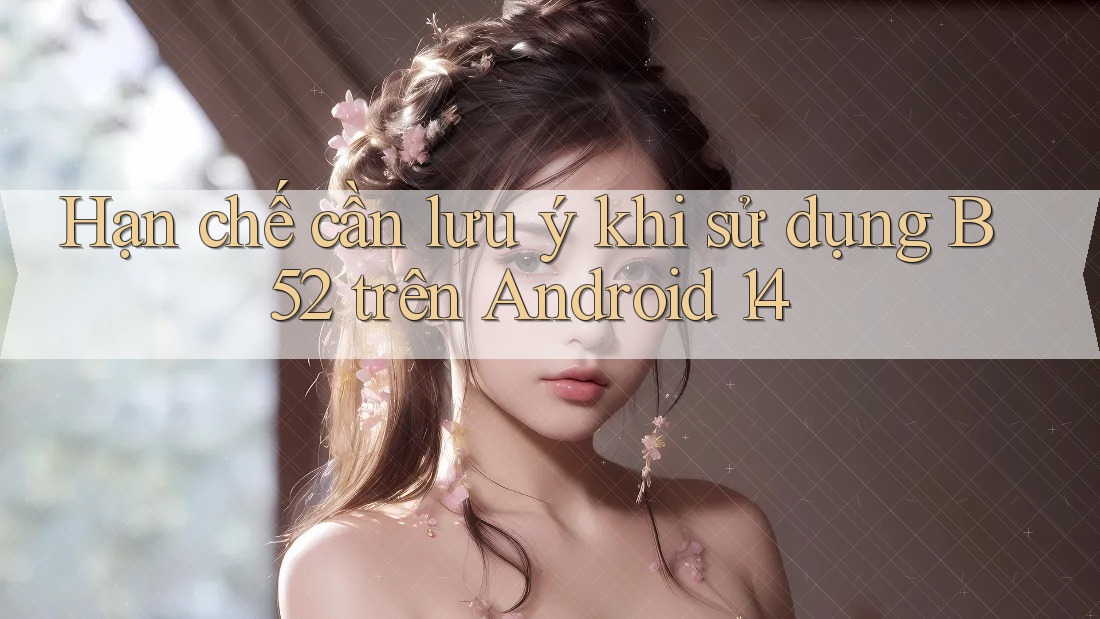 Hạn chế cần lưu ý khi sử dụng B52 trên Android 14 Hạn chế cần lưu ý khi sử dụng B52 trên Android 14