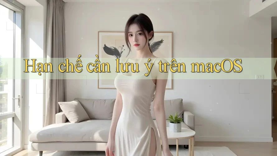 Hạn chế cần lưu ý trên macOS Hạn chế cần lưu ý trên macOS