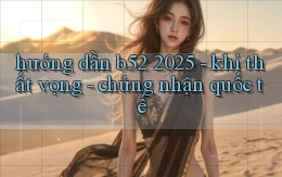 hướng dẫn b52 2025   khi thất vọng   chứng nhận quốc tế