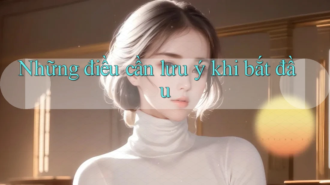 Những Điều Cần Lưu Ý Khi Bắt Đầu Những Điều Cần Lưu Ý Khi Bắt Đầu