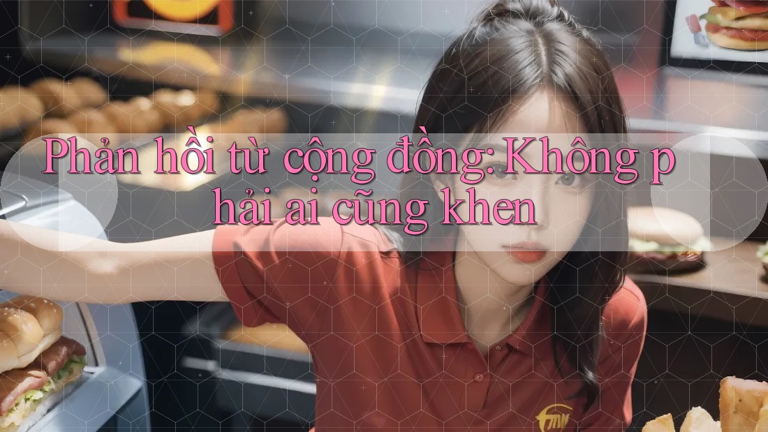Phản hồi từ cộng đồng: Không phải ai cũng khen Phản hồi từ cộng đồng: Không phải ai cũng khen