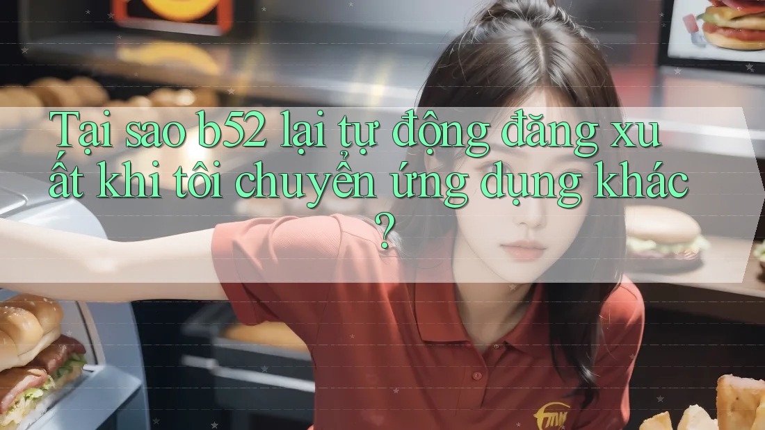 Tại sao b52 lại tự động đăng xuất khi tôi chuyển ứng dụng khác?