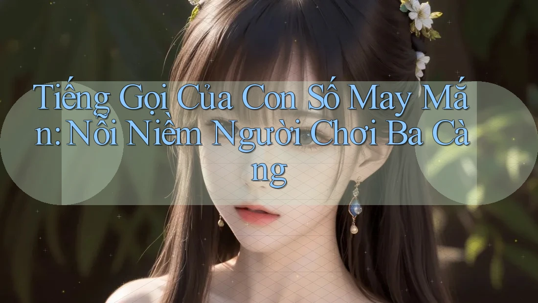 Tiếng Gọi Của Con Số May Mắn: Nỗi Niềm Người Chơi Ba Càng Tiếng Gọi Của Con Số May Mắn: Nỗi Niềm Người Chơi Ba Càng