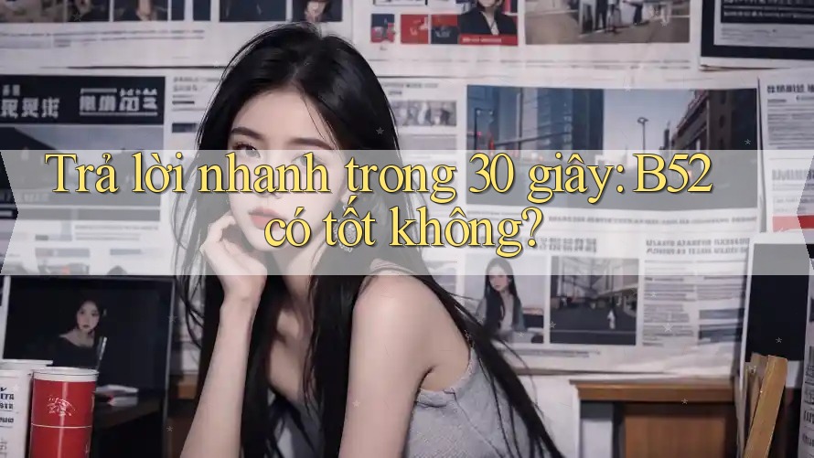 Trả lời nhanh trong 30 giây: B52 có tốt không? Trả lời nhanh trong 30 giây: B52 có tốt không?